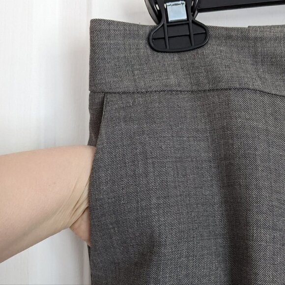 Tristan wool blend wide leg career pants grey size 6 @c1 - Picture 8 of 13